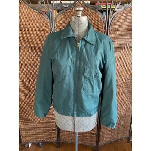 Size M//Vintage 80s Green Mechanics Jacket